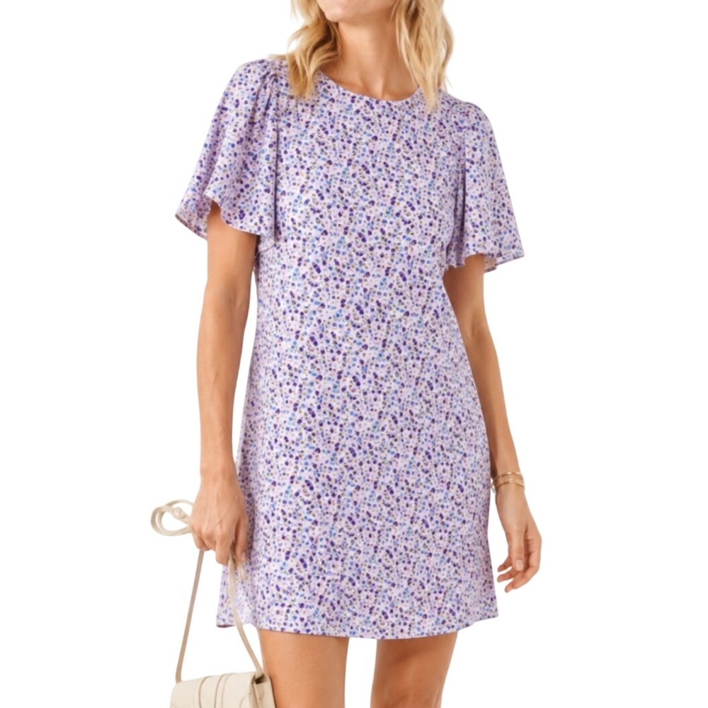 Tuckernuck Hyacinth House Viola Ditsy Floral Lilac Dress NWT sz XL